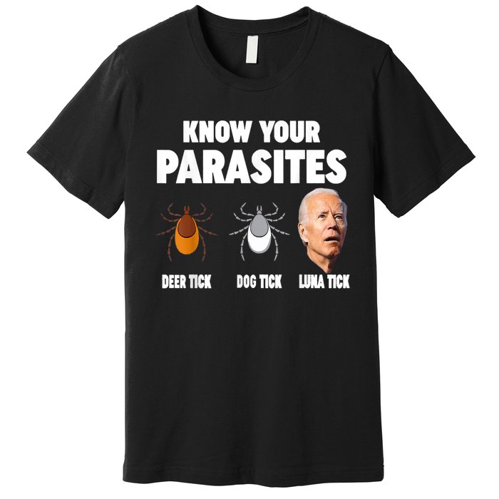 Know Your Parasites Anti Joe Biden Premium T-Shirt