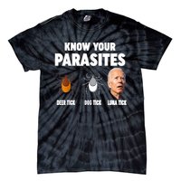 Know Your Parasites Anti Joe Biden Tie-Dye T-Shirt