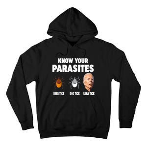 Know Your Parasites Anti Joe Biden Tall Hoodie