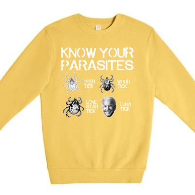 Know Your Parasites Tick Biden Premium Crewneck Sweatshirt