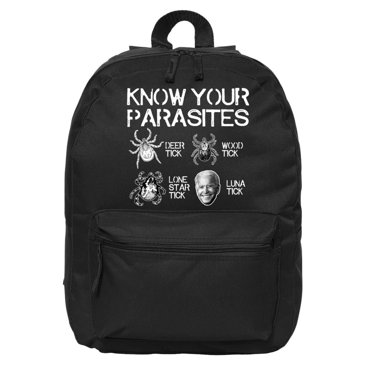 Know Your Parasites Tick Biden 16 in Basic Backpack