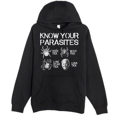 Know Your Parasites Tick Biden Premium Pullover Hoodie