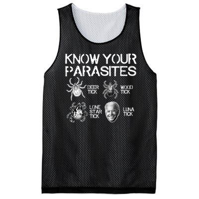 Know Your Parasites Tick Biden Mesh Reversible Basketball Jersey Tank