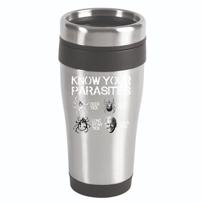 Know Your Parasites Tick Biden 16oz Travel Tumbler
