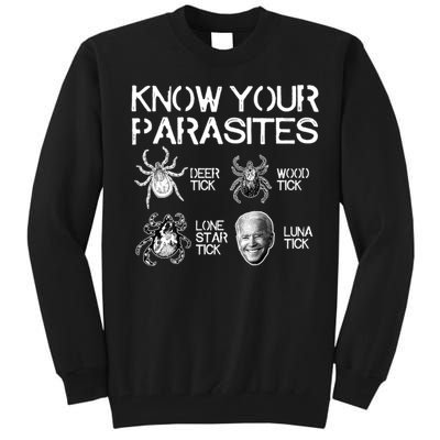 Know Your Parasites Tick Biden Tall Sweatshirt