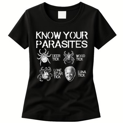 Know Your Parasites Tick Biden Womens T-Shirt