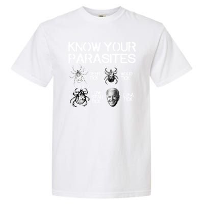 Know Your Parasites Tick Biden Garment-Dyed Heavyweight T-Shirt