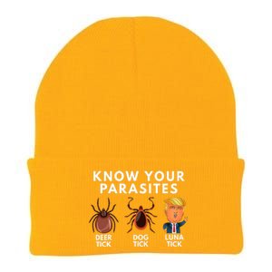 Know Your Parasites Deer Tick Dog Tick Luna Tick Anti Trump Knit Cap Winter Beanie