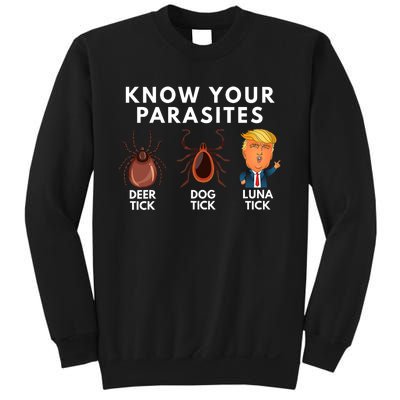 Know Your Parasites Deer Tick Dog Tick Luna Tick Anti Trump Sweatshirt