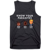 Know Your Parasites Deer Tick Dog Tick Luna Tick Anti Trump Tank Top