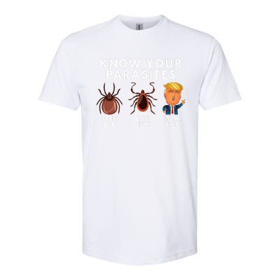 Know Your Parasites Deer Tick Dog Tick Luna Tick Anti Trump Softstyle CVC T-Shirt