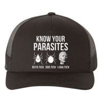 Know Your Parasites Anti Joe Biden Sucks Yupoong Adult 5-Panel Trucker Hat