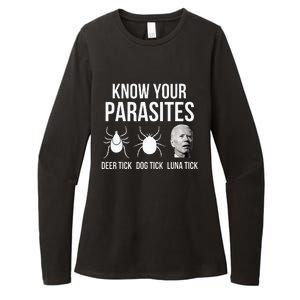 Know Your Parasites Anti Joe Biden Sucks Womens CVC Long Sleeve Shirt