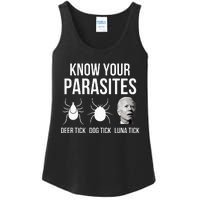 Know Your Parasites Anti Joe Biden Sucks Ladies Essential Tank