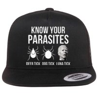 Know Your Parasites Anti Joe Biden Sucks Flat Bill Trucker Hat