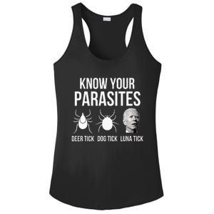 Know Your Parasites Anti Joe Biden Sucks Ladies PosiCharge Competitor Racerback Tank