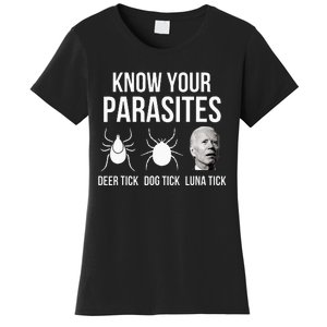 Know Your Parasites Anti Joe Biden Sucks Women's T-Shirt