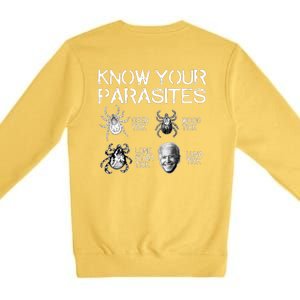 Know Your Parasites Tick Biden Premium Crewneck Sweatshirt