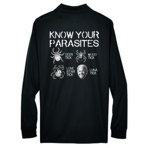 Know Your Parasites Tick Biden Performance Long Sleeve Polo