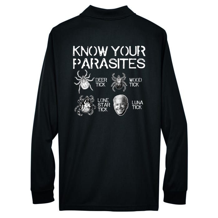 Know Your Parasites Tick Biden Performance Long Sleeve Polo