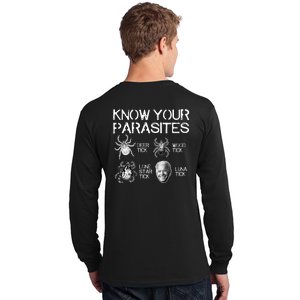 Know Your Parasites Tick Biden Long Sleeve Shirt