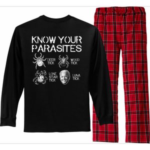 Know Your Parasites Tick Biden Long Sleeve Pajama Set