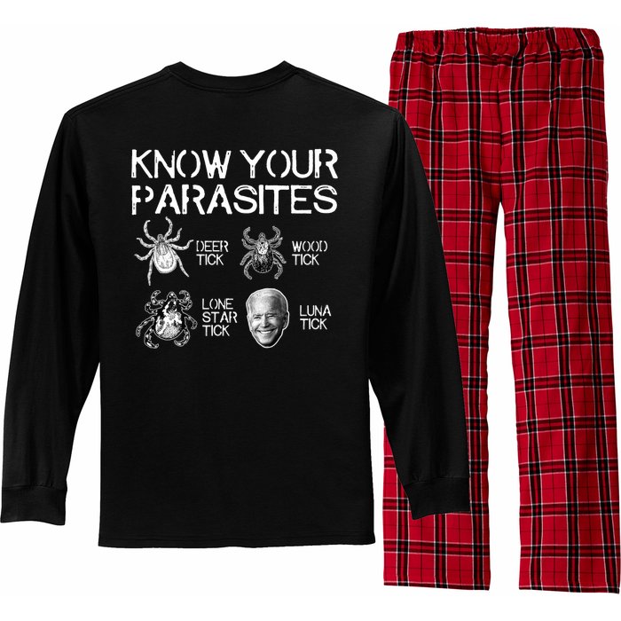 Know Your Parasites Tick Biden Long Sleeve Pajama Set