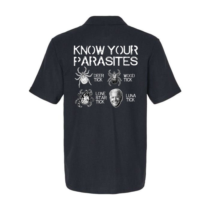 Know Your Parasites Tick Biden Softstyle Adult Sport Polo