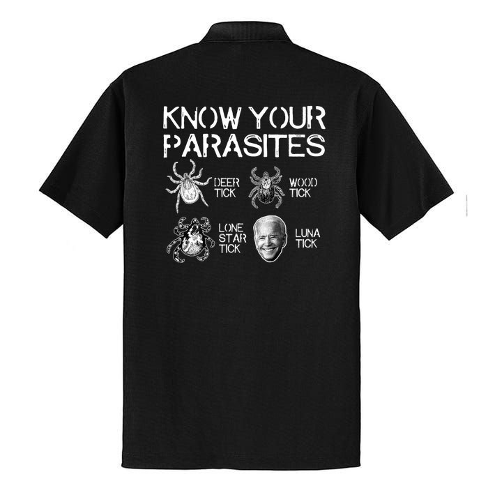 Know Your Parasites Tick Biden Dry Zone Grid Polo