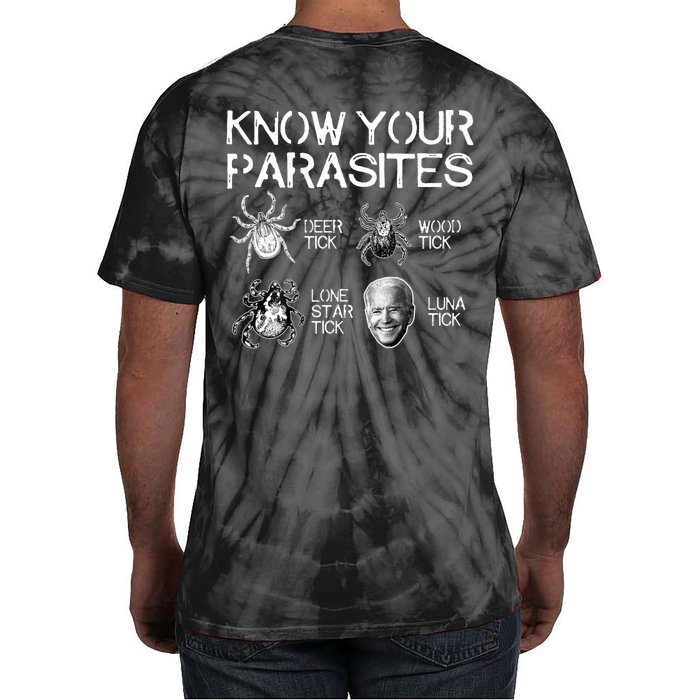 Know Your Parasites Tick Biden Tie-Dye T-Shirt