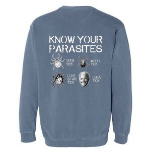 Know Your Parasites Tick Biden Garment-Dyed Sweatshirt