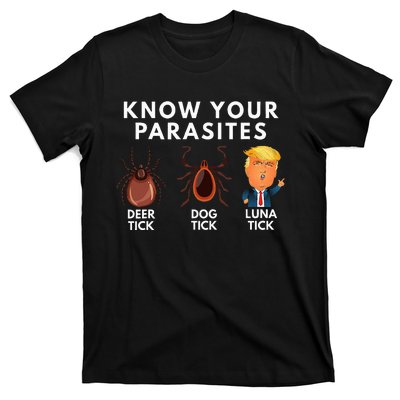 Know Your Parasites Deer Tick Dog Tick Luna Tick Anti Trump T-Shirt