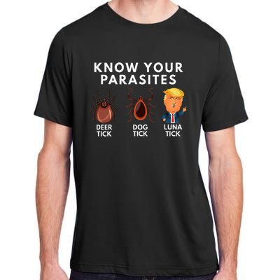 Know Your Parasites Deer Tick Dog Tick Luna Tick Anti Trump Adult ChromaSoft Performance T-Shirt