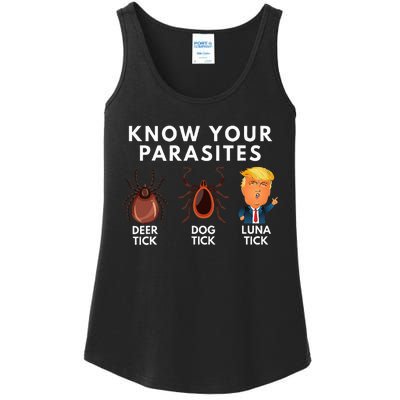 Know Your Parasites Deer Tick Dog Tick Luna Tick Anti Trump Ladies Essential Tank