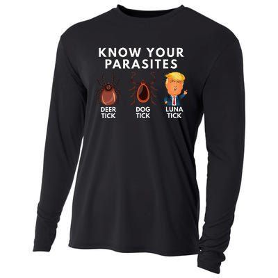 Know Your Parasites Deer Tick Dog Tick Luna Tick Anti Trump Cooling Performance Long Sleeve Crew