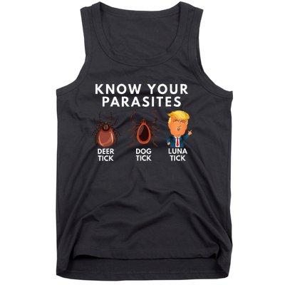 Know Your Parasites Deer Tick Dog Tick Luna Tick Anti Trump Tank Top