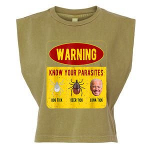 Know Your Parasites Joe Biden Garment-Dyed Women's Muscle Tee