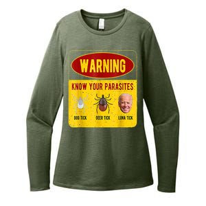 Know Your Parasites Joe Biden Womens CVC Long Sleeve Shirt