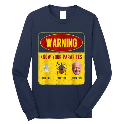 Know Your Parasites Joe Biden Long Sleeve Shirt