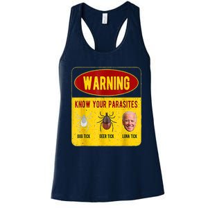 Know Your Parasites Joe Biden Women's Racerback Tank