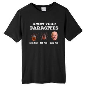 Know Your Parasites Joe Biden Tall Fusion ChromaSoft Performance T-Shirt