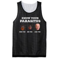 Know Your Parasites Joe Biden Mesh Reversible Basketball Jersey Tank