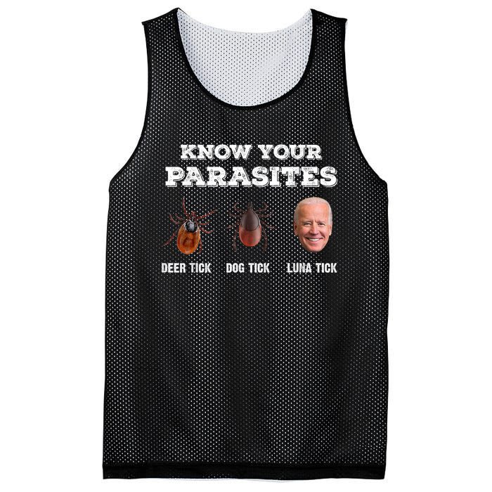 Know Your Parasites Joe Biden Mesh Reversible Basketball Jersey Tank