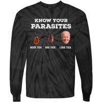 Know Your Parasites Joe Biden Tie-Dye Long Sleeve Shirt