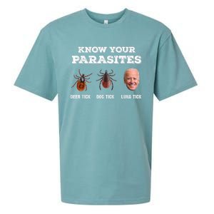 Know Your Parasites Joe Biden Sueded Cloud Jersey T-Shirt