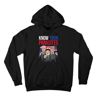 Know Your Parasites Shirt Trump Kim Jong Un Putin Funny Tall Hoodie