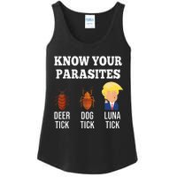 Know Your Parasites Antitrump Funny Luna Tick Resist Ladies Essential Tank