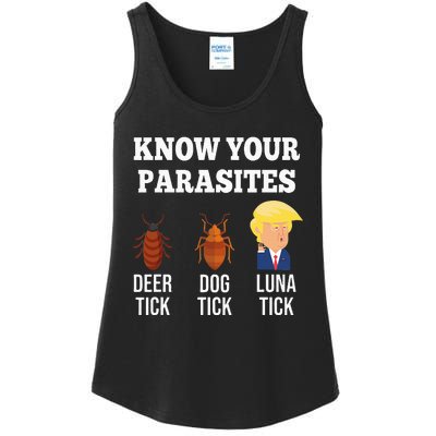 Know Your Parasites Antitrump Funny Luna Tick Resist Ladies Essential Tank