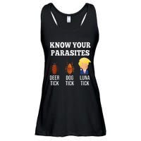 Know Your Parasites Antitrump Funny Luna Tick Resist Ladies Essential Flowy Tank