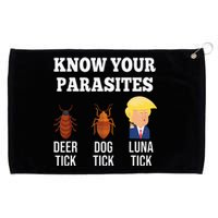 Know Your Parasites Antitrump Funny Luna Tick Resist Grommeted Golf Towel